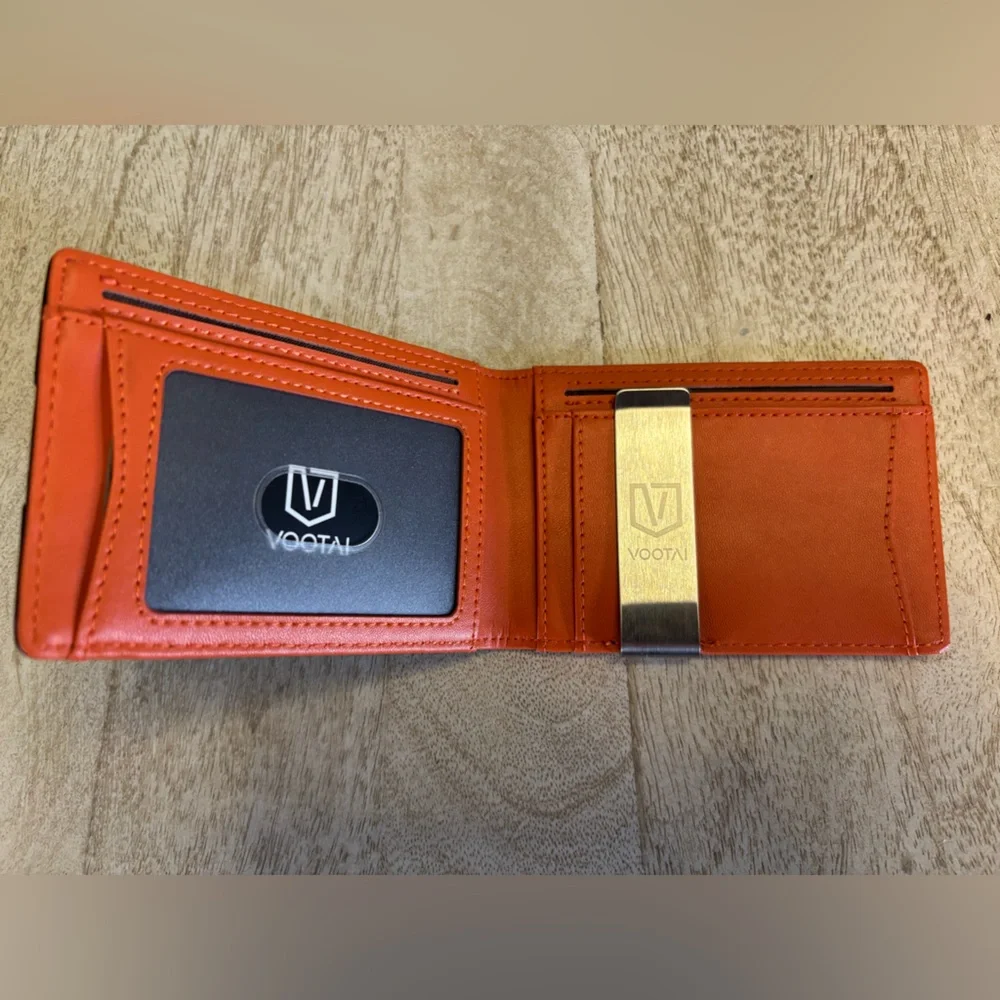 Vootai wallet-black and orange